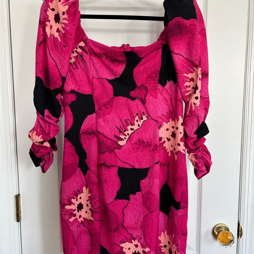 Hutch Fuchsia and Black Dress